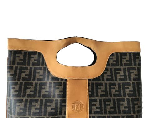 Fendi Zucca Foldover Flat Clutch (FEN326678) 